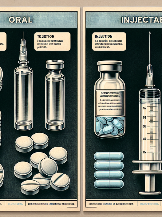 Unterschiede zwischen der oralen und injizierbaren Form von Proviron.